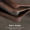 for Magsafe Case for iPhone 16 15 Pro Max 16Pro Retro Luxury Full Grain Cowhide Genuine Oiled PULL-UP Leather Magnetic Cover 5