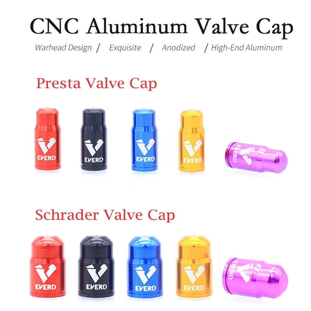 4 IN 1 valve core remover tool and aluminum bicycle presta valve cap schrader cover dustproof for MTB road bike bicycle valve cap bicycle tire valve cap bicycle valve core remover valve cap valve caps bicycle valve tool