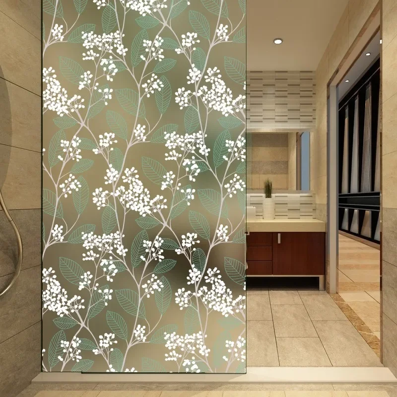 Matte Window Film Stained Glass Decorative Uv Window Sticker Privacy Frosted Self Adhesive Film Decal for Glass