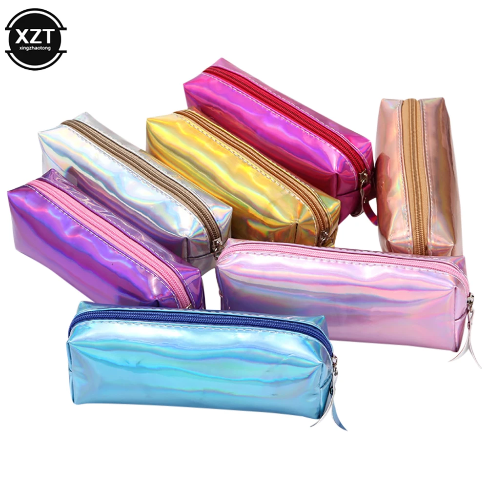 Cool Laser Pencil Case Waterproof Pencil Case School Small Object Storage Bag Stationery Bag