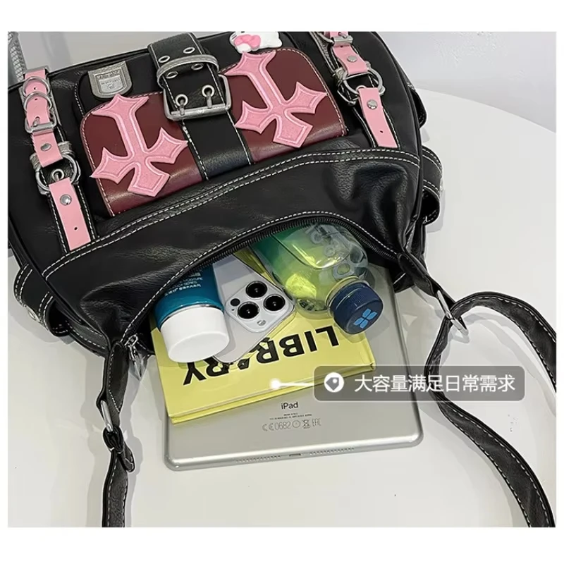 Sanrio Hello Kitty Gothic Punk Vintage Pink Cross Chains