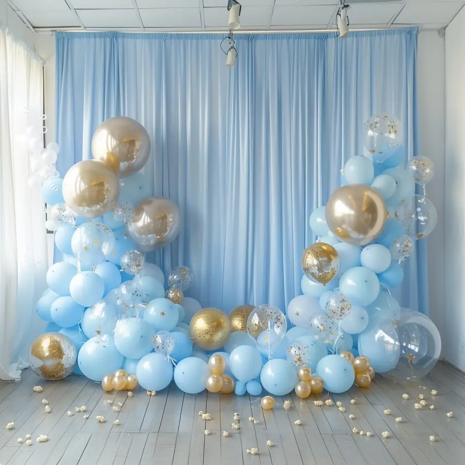 2 X 1,5 M Giallo Arco Per Palloncini Per Matrimonio, Telaio Rimovibile
