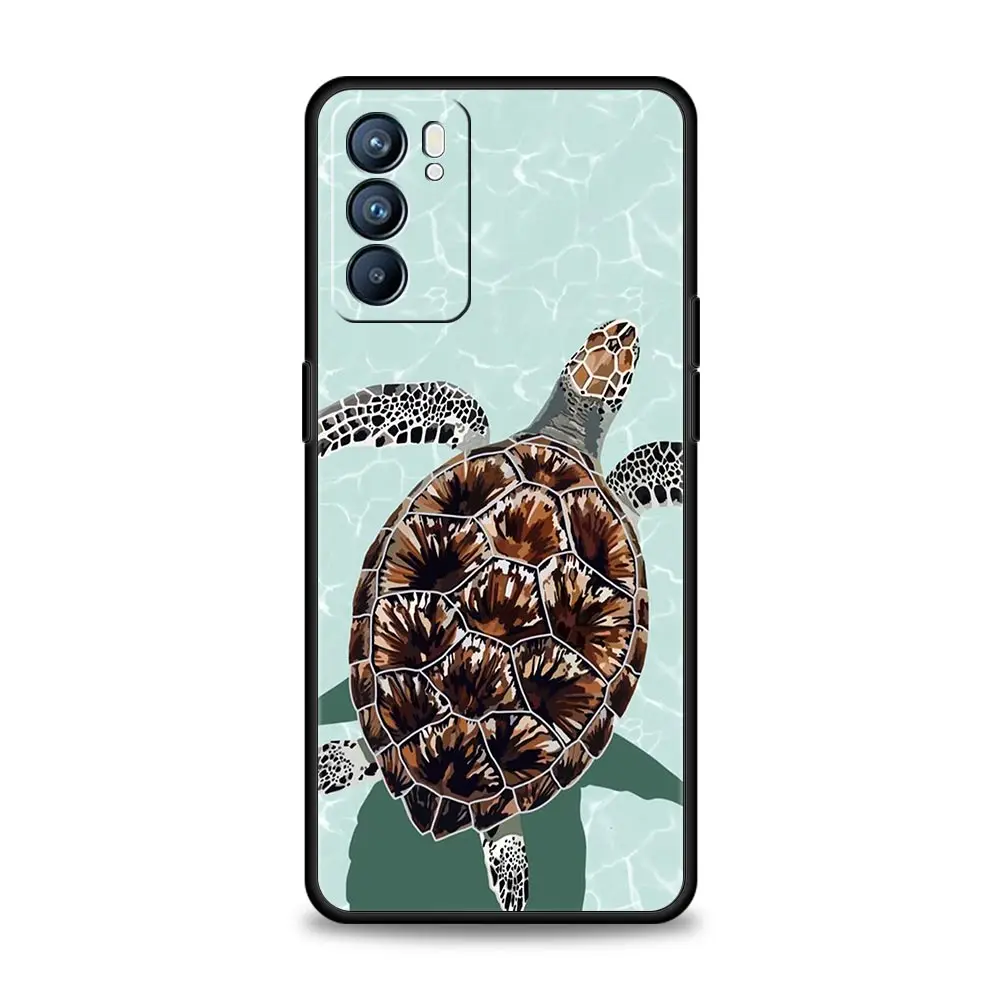 Cartoon Sea Turtle Ocean Blue Phone Case