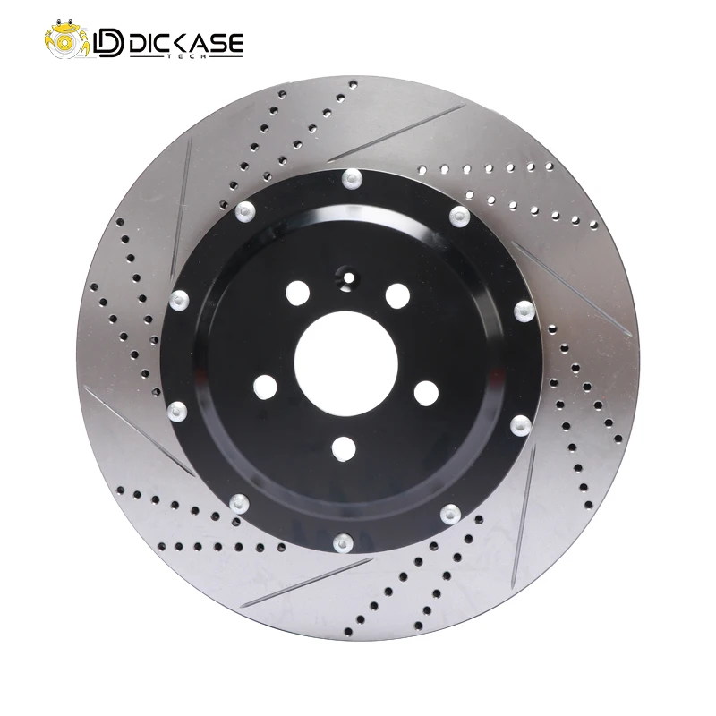 High performance Dicase racing aluminum calipers with 380mm lightweight brake disc stainless steel hose for Lexus Lx570/Lc200