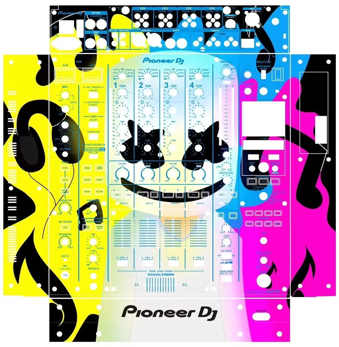 Pioneer/Djm-A9 Djma9 Mixer Disc Player Pannello Adesivo Protettivo Importato In Pvc Laminato