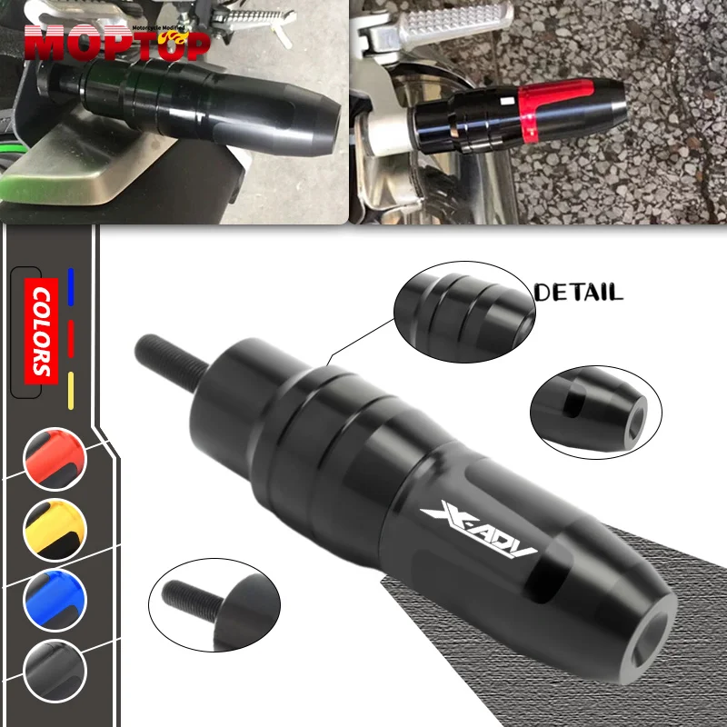 Nuovo Per Honda X-Adv 750 Xadv 750 2017-2023 Crash Pad Accessori Moto Cursore Di Scarico In Alluminio Protezione Crash X Adv 750