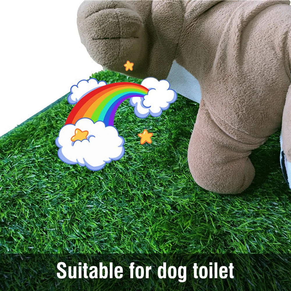 Professional Dog Grass Mat Pet Potty Training Pee Pad Mat Tray Grass House Toilet Portable Dogs Cats Potty Litter Box Dog Toilet