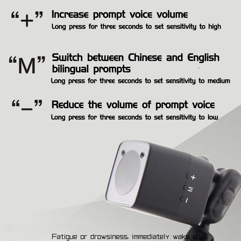 Fatigue Driving Warning Device Face Recognition Safety Driving Monitor Sensor Pupil Recognition Car Fatigue Warning Alarm Device