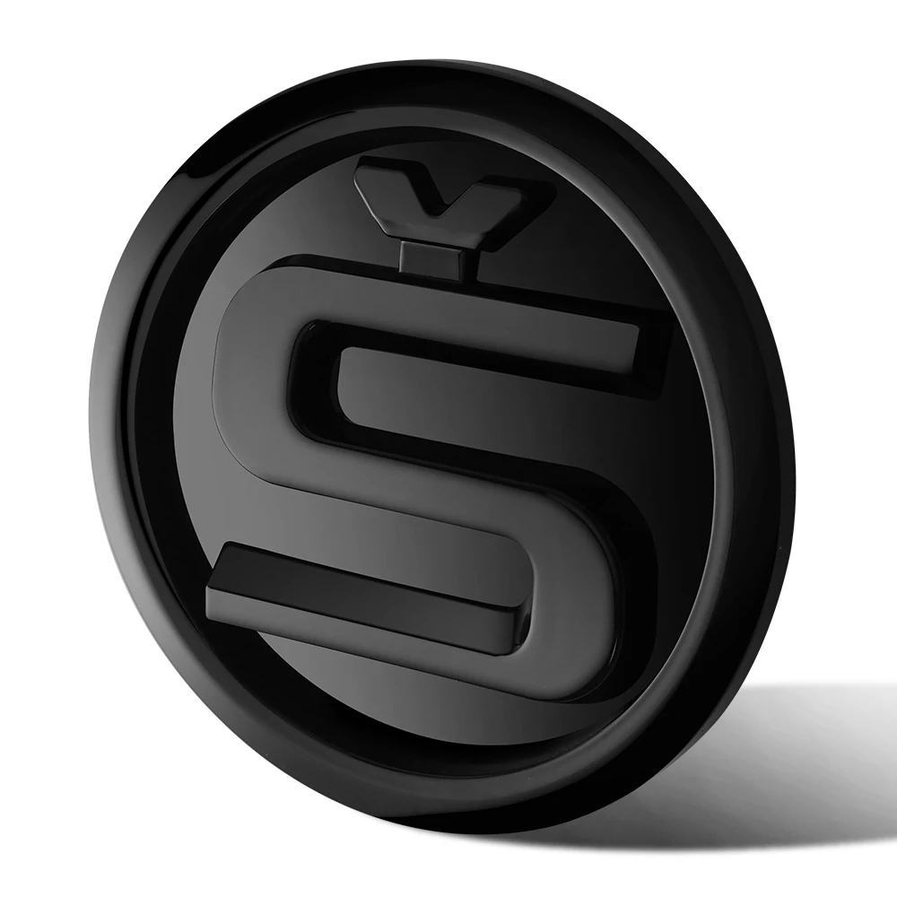 Badge For Skoda Hood Sticker 110mm Black S Emblem For SKODA ENYAQ SUPERB OCTAVIA KAMIQ KODIAQ FABIA SCALA Skoda Sticker