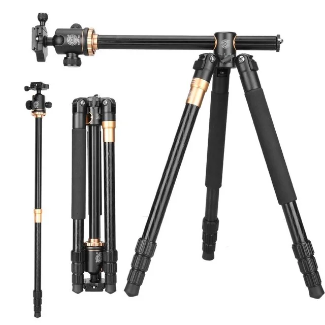 Andoer – trépied vidéo professionnel Q160HA, support Horizontal, robuste,  pour appareil photo DSLR, caméscope pour Canon, Nikon, Sony - AliExpress