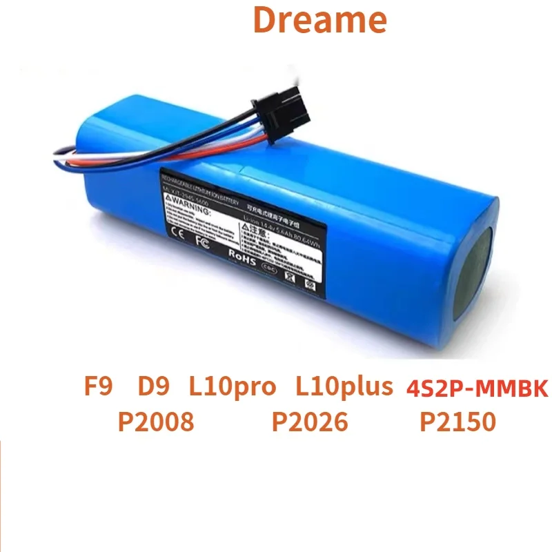 Bateria Aspirador De Pó Robô Dreame F9 D9 L10Pro L10Plus W10 W10 Pro P2150 P2008 4s2p Mmbk S10 S10 Pro Sl40107 1