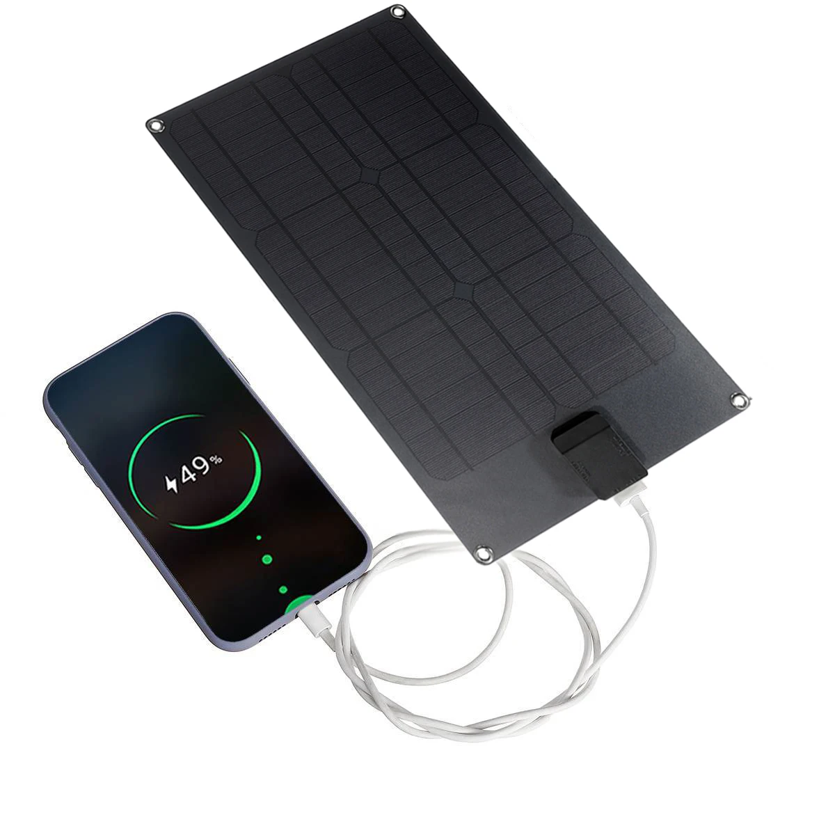 Outdoor USB 5V solar panel portable 50w 12V solar plate to charger for mobile phone battery camping RV