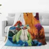 Bear In The Big Blue House Blanket Flannel Super Soft Throw Blankets Sofa Throw Blanket For Home Bedroom Travel Throws Bedspread 2