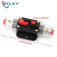 Disjoncteur réinitialisable 100A 80A 60A 50A 40A 30A 20A 12V / 24V / 48V DC, assurance réinitialisable pour connecteur solaire photovoltaïque 4