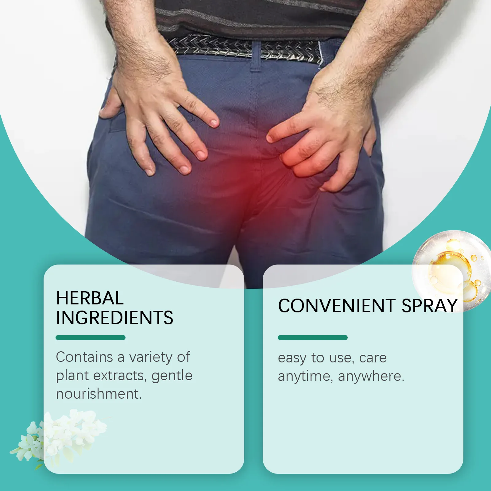Hemorrhoids Treatment Spray Piles Pain Anal Fissure Swell Bleeding Internal External Mixed Hemorrhoids Removal Anti Inflammatory