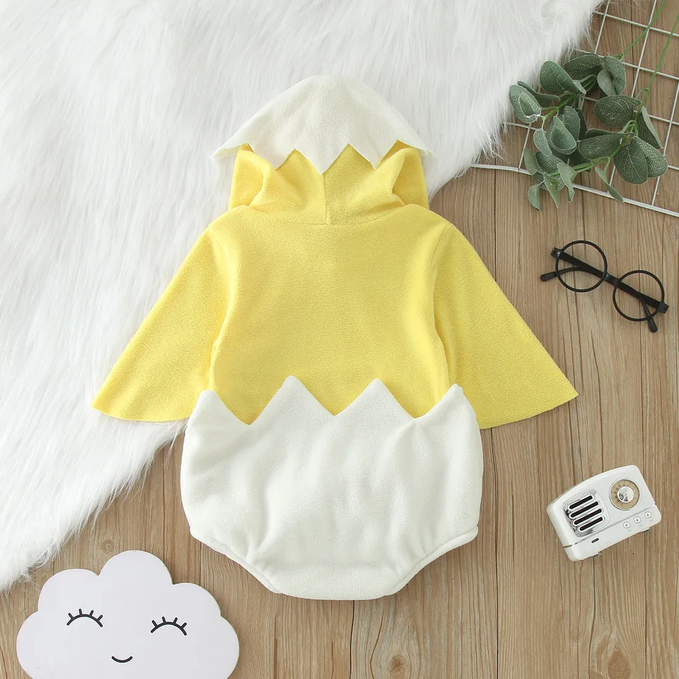 Adorable Baby Boy Chicken Costume Fleece Romper
