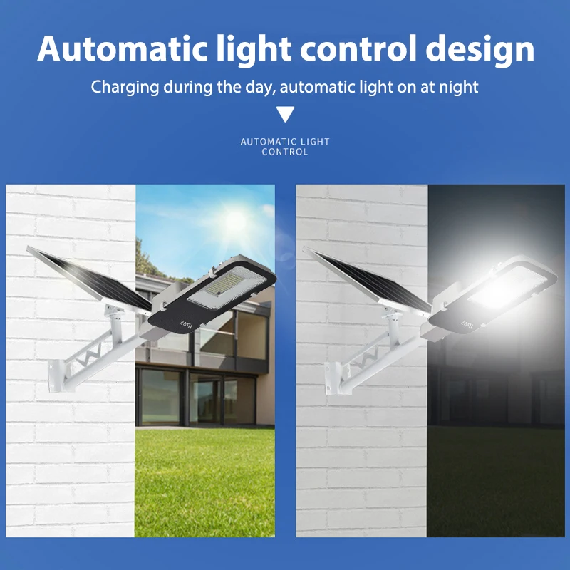300led Split Solar Street Lights Waterproof Outdoor Garden House Remote Control for Outdoors Yard