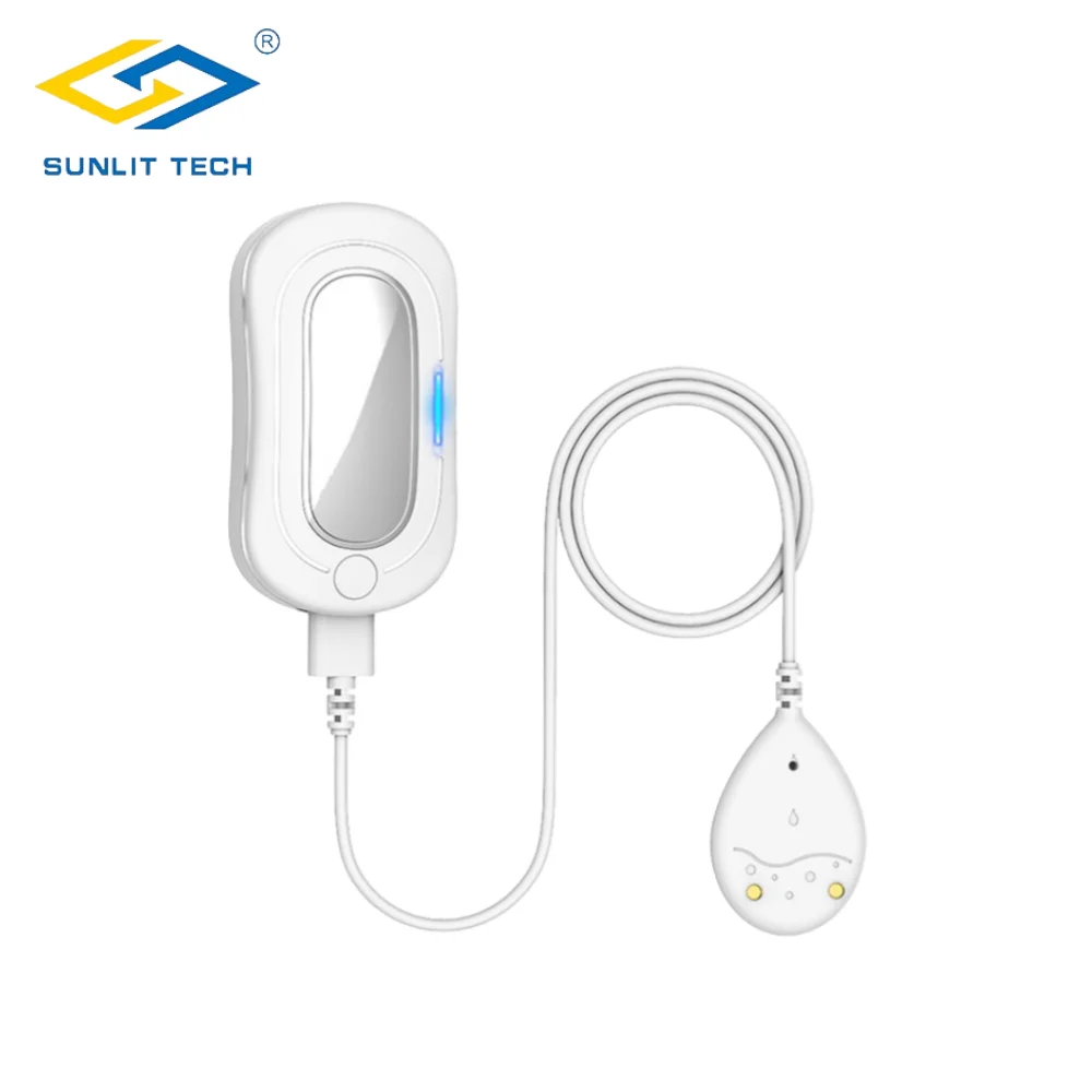 

zigbee water leak sensor czujnik wody sensor tuya built-in rechargeable battery tuya app real time monitoring for security