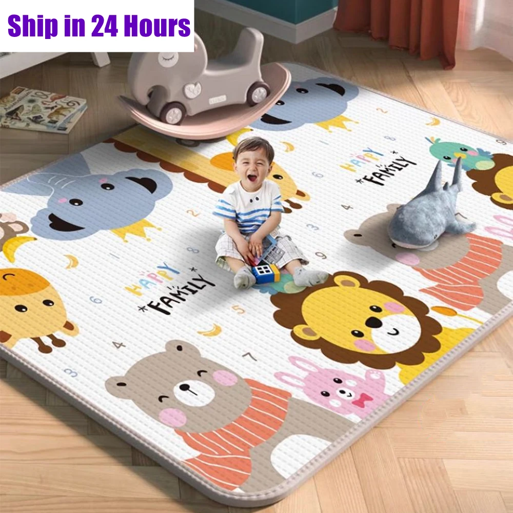 Environmentally Friendly Thick Baby Crawling Play Mats Folding Mat Carpet Play Mat for Children's Safety Rug Gift baby play mat play mat