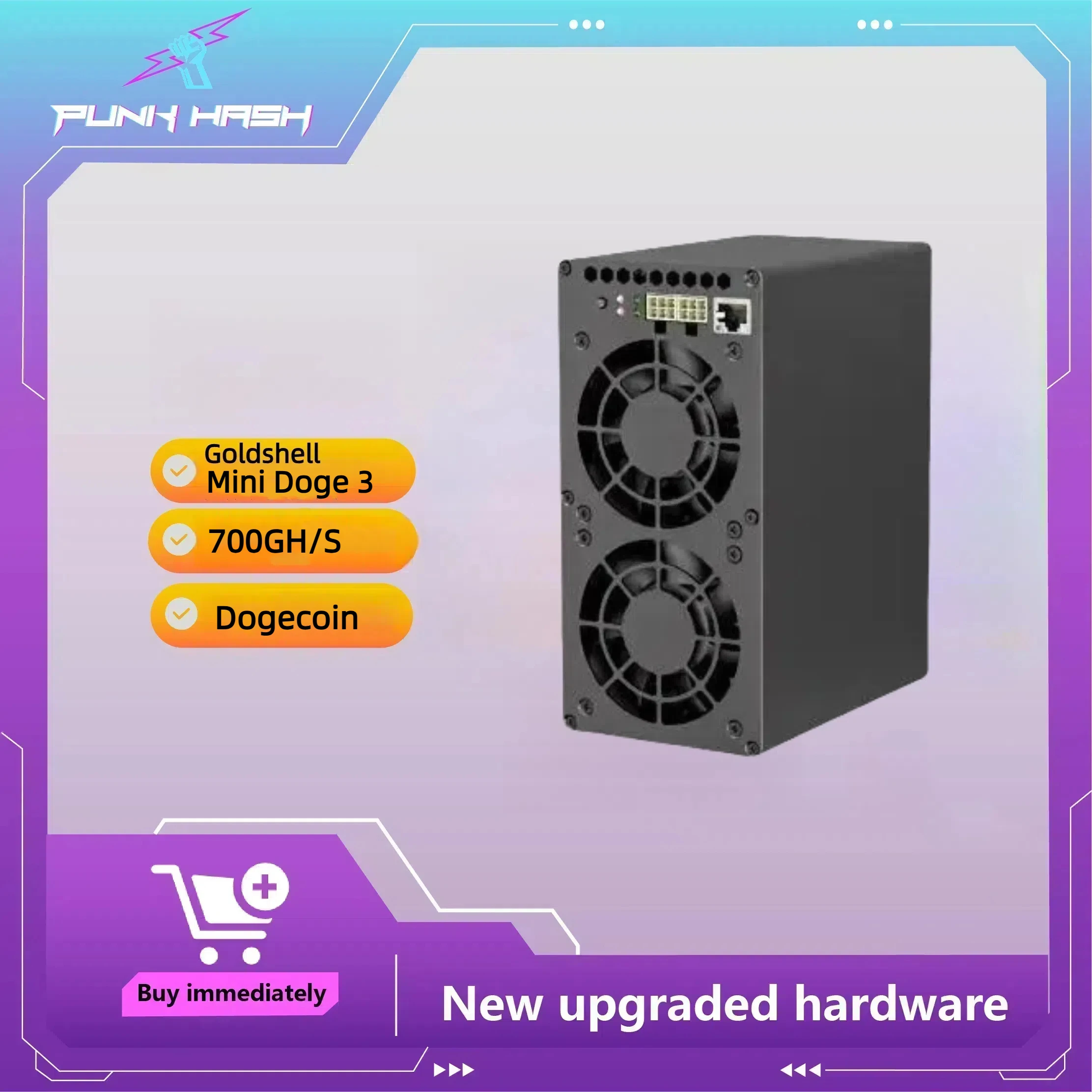 Dogecoin Goldshell Mini Doge III 700MH/S Dogecoin Miner With WIFI No PSU  Asic Miner Dogecoin Mini Doge 3 - AliExpress