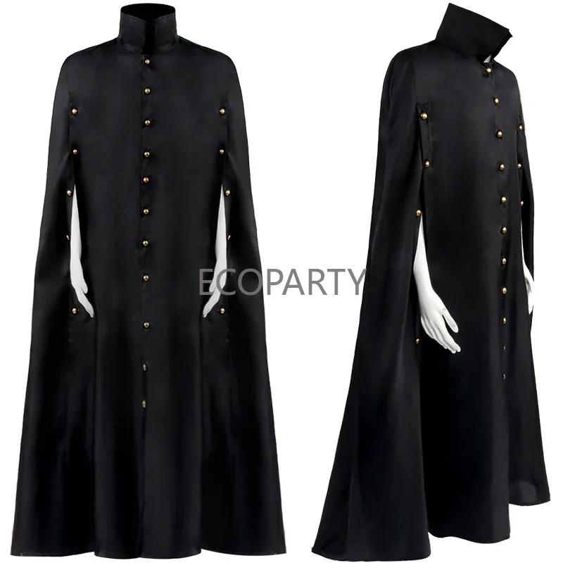 

2023 Autumn New Christmas British Style Lace Up Over Knee Long Cloak Stage Drama Performance Cos Dress for Men Cosplay Costumes