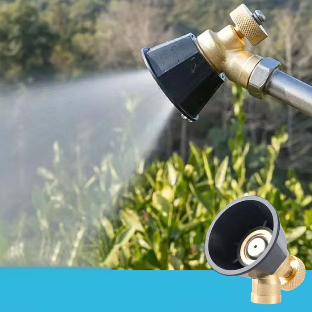 

1PCS Brass Nozzle Agricultural Atomization Adjustable Nozzle Black Whirlwind Agricultural Sprinkler Head For Fruit Vegetable