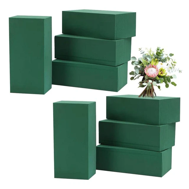 8 Pcs Floral Foam Brick Flower DIY Craft Flower Home Garden Green Large Wet Foam  For Flowers Crafts Centerpiece Florist Supplies - AliExpress