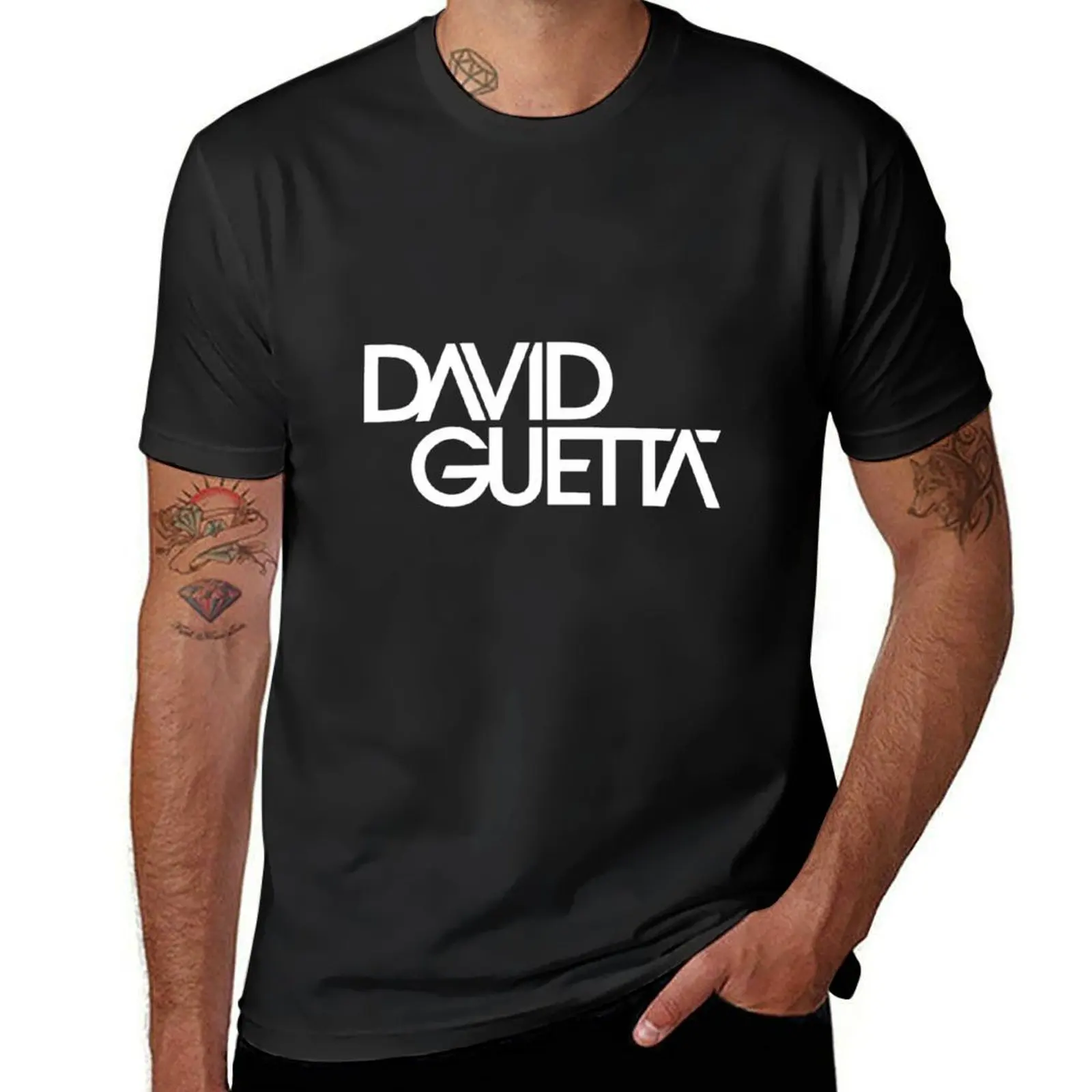 

David Guetta T-Shirt anime hippie clothes Blouse graphics heavy weight t shirts for men