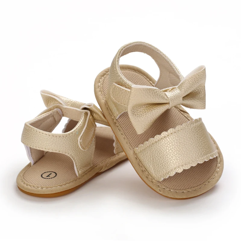 Baby Walking Shoes Golden Baby First Walkers Shoes Gold Princess Shoes Comfortable Soft Soled Non Slip Walking Shoes Pre-Walkers