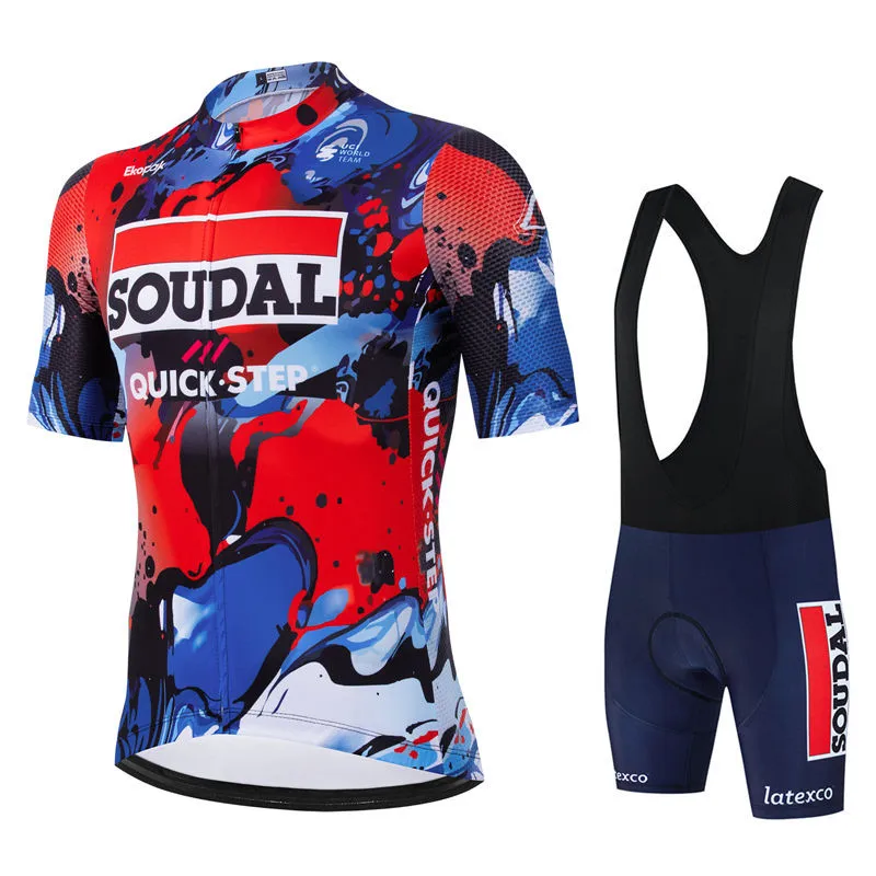 Soudal Quick Step Cycling Jersey Set Summer New MTB Bike
