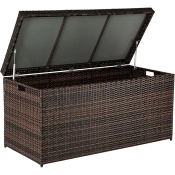 Wicker Patio Storage Box 1