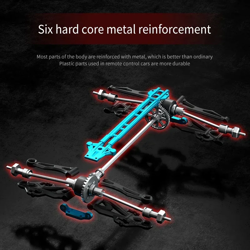 Rc Car Off Road 4x4 High Speed 70KM/H Remote Control Car with LED Headlight Brushless 4WD 1/16 Monster Truck Toys for Boys Gift 3