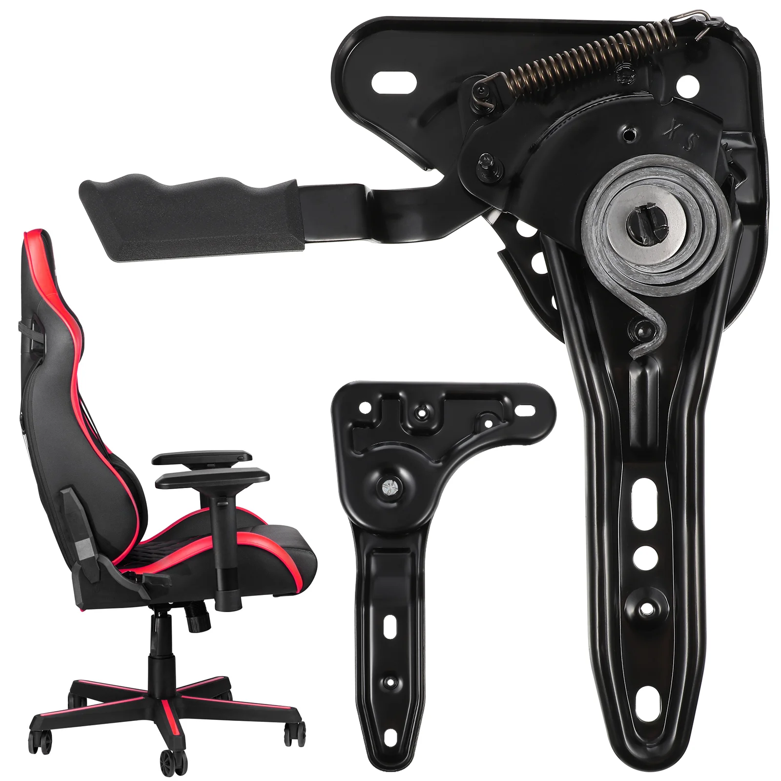 

White Recliner Chair White Recliner Gaming Chair Tuner White Recliner Tool Chair Accessory Backrest Tilt adjustment mechanism