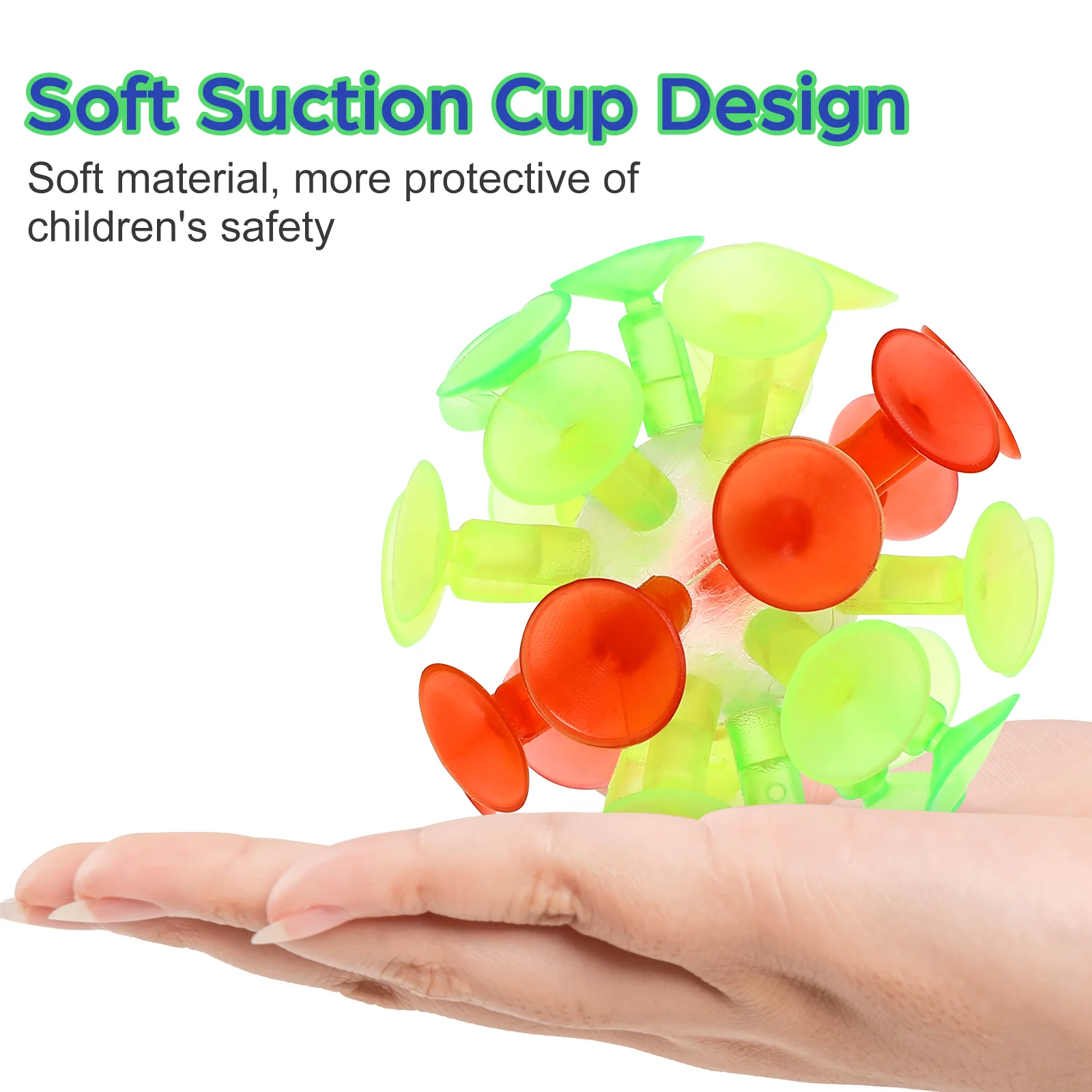 Toy Sticky Cricket Sucker Ball Throw and Catch Interactive Toy Stick Ball for Children Blue Stick Sticky Ball 5