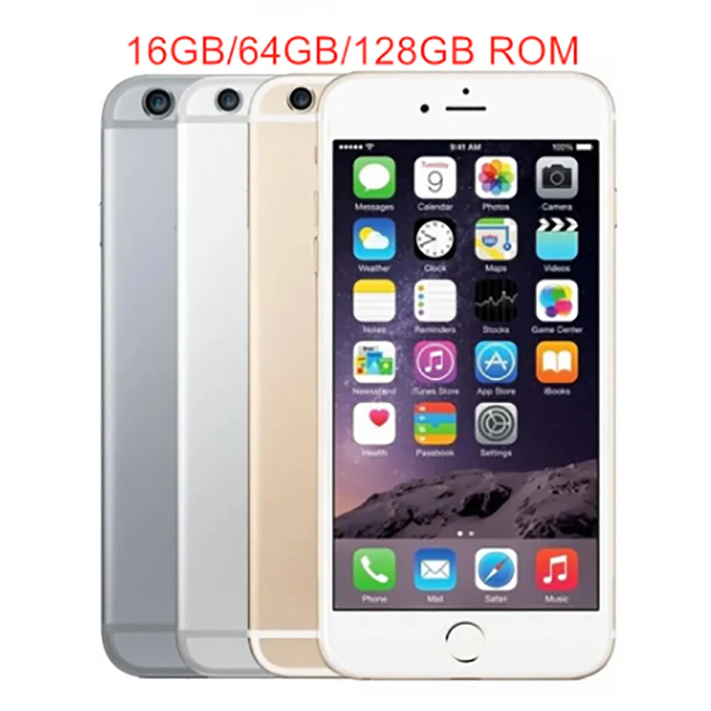 Original Apple iPhone 6 iPhone6 4.7" IOS A8 8MP ROM16/64/128GB Dual Core Fingerprint 4G LTE Unlocked Mobile Cell Phone iphone mobile phone