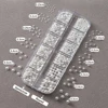 12 Grids Mixed White Pearl Nail Charms 3D Round/Semicircle Pearl Beads Nail Art Rhinestones Manicure Accessories DIY Parts Y7%6K 6