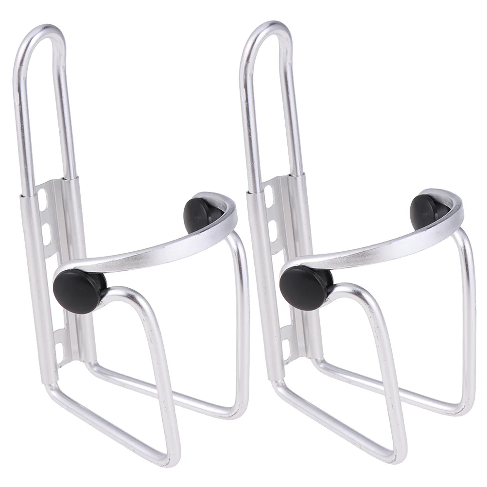 

2pcs Water Bottle Holders Alloy Bike Water Bottle Cages for Mountain Bike Road Bike Silver