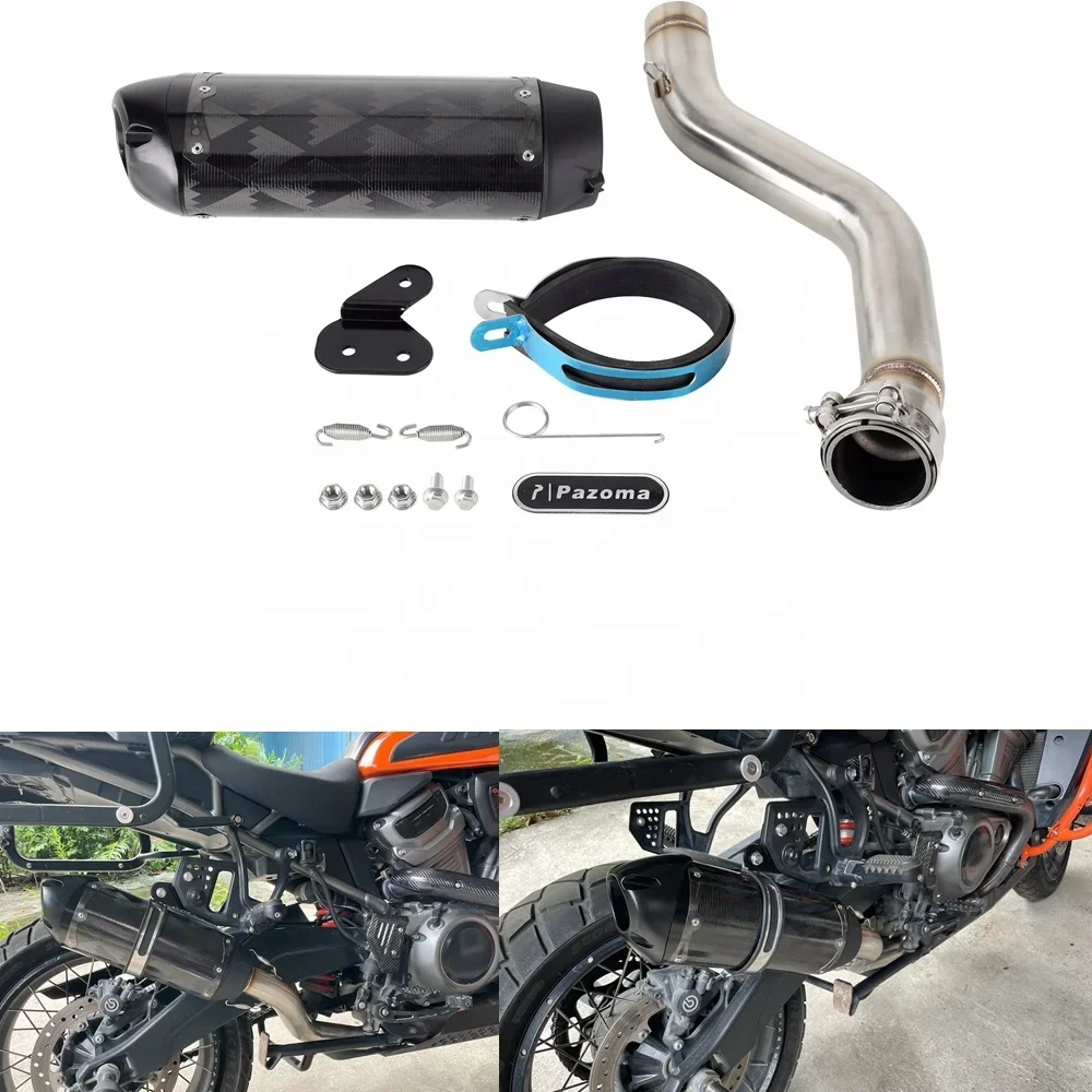 오토바이 배기 머플러 파이프 시스템 세트, 할리 팬 아메리카 1250 RA1250 스페셜 RA1250S 2021-2023