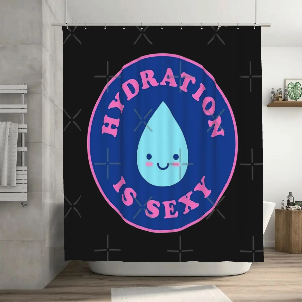 

Сексуальная розовая душевая занавеска Hydration Is, 72x72 дюйма, с крючками, индивидуальный узор, декор для ванной комнаты