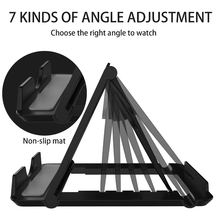 Compact Foldable Phone Stand - Universal Adjustable Desk Holder