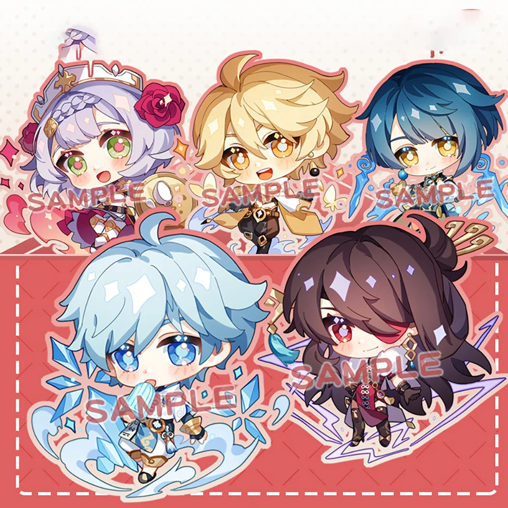 Genshin Impact Kaedehara Kazuha Kamisato Ayaka Diluc Shen He Cosplay Key Chains Two-sided Keychain Acrylic Pendant Keyring |