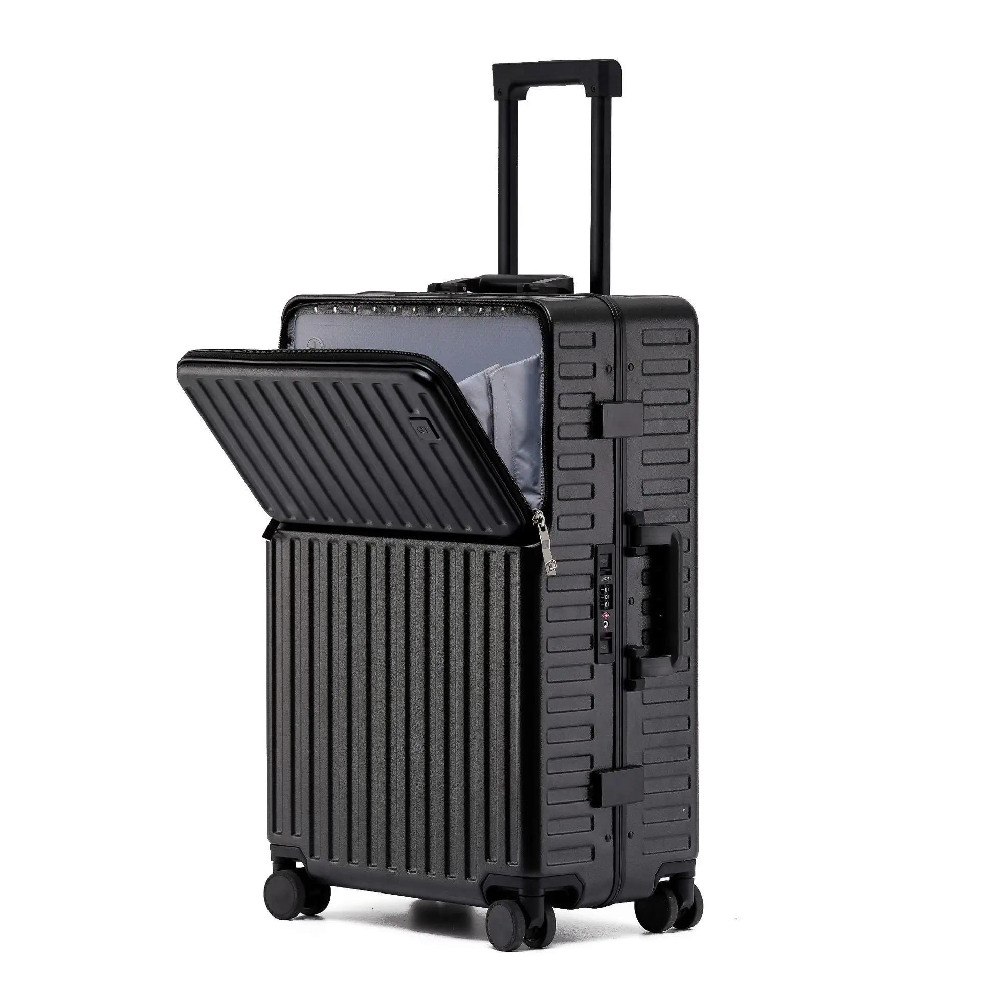 PLUENLI Luggage Case Wearproof Sturdy Women Password Universal Wheel Trolley Case Large Capacity Men Travel Boarding Suitcase