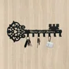 Sweet Home Key Holder Hooks Wall Mounted Decorative Black Metal Hanger Iron Art Coat Rack and Organizer Hook Stylish Wall Décor 1