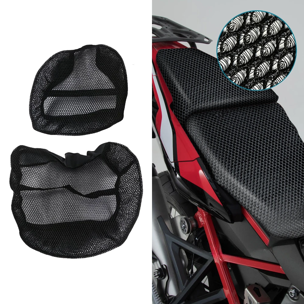 For HONDA CRF1100L AFRICA TWIN ADVENTURE SPORT CRF 1100 L Motorcycle Anti-Slip 3D Mesh Fabric Seat Cover Waterproof Cushion motorcycle seat covers