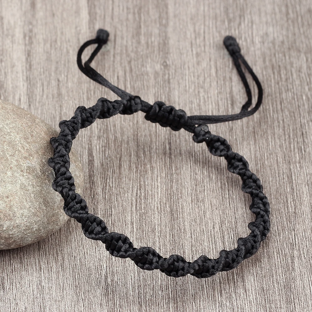 Vibrant Handmade Braided Rope Bracelets - Adjustable Lucky Bangles