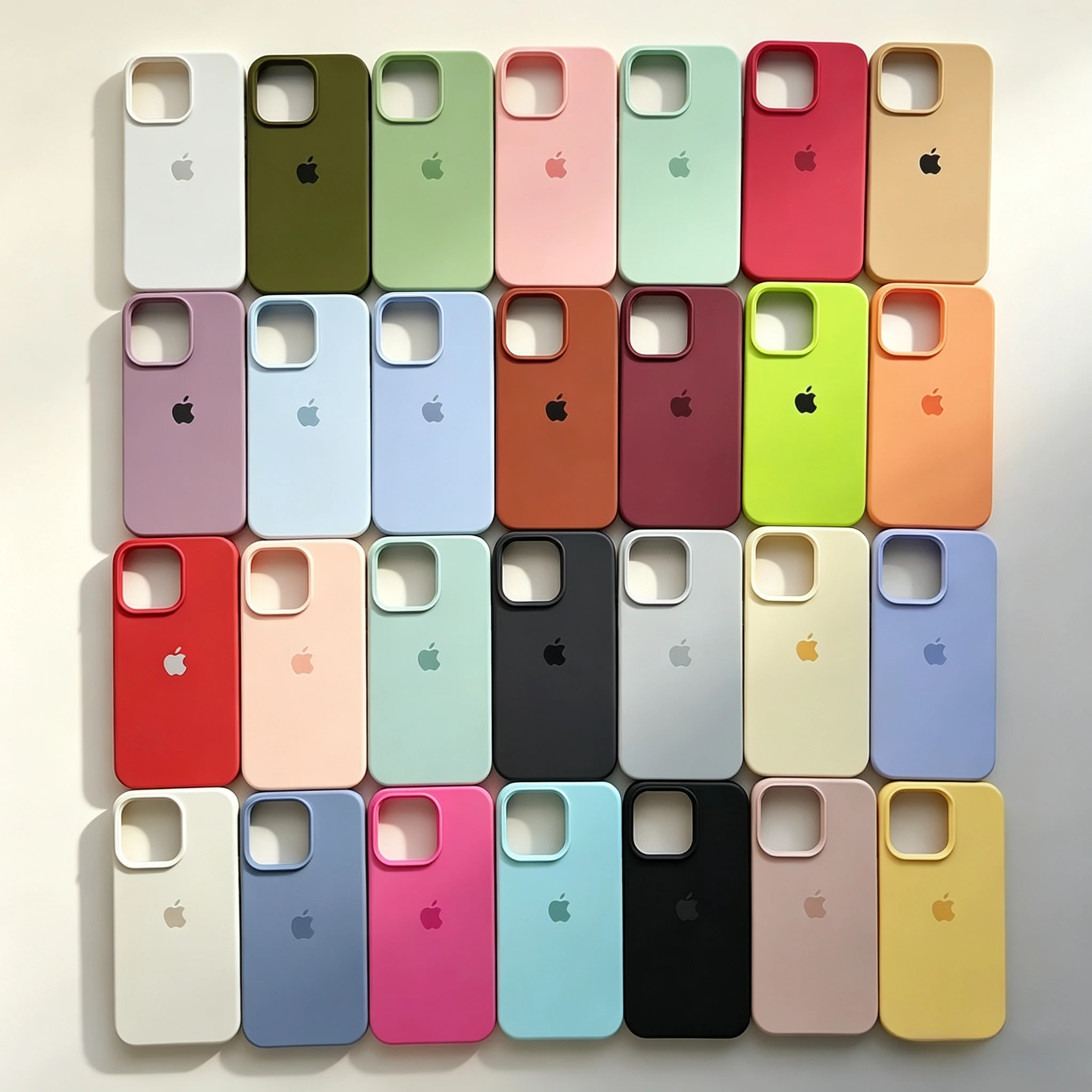 Enhanced Liquid Silicone Candy Color Phone Case with Logo Box Cover
