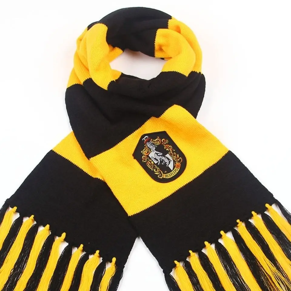 Warm Harried Potter Adult Scarf Gryffindor Ravenclaw Hufflepuff Slytherin Long Scarf Women's Men's Boys' Hermione