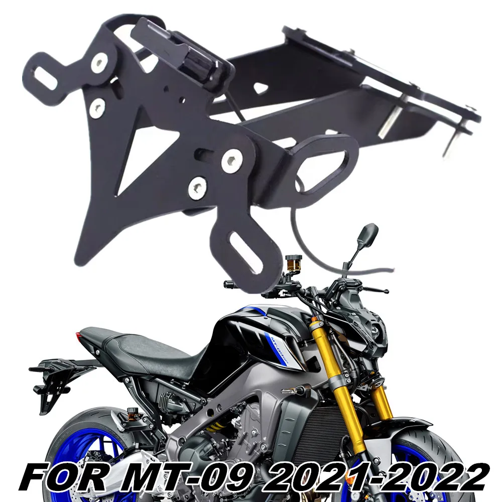 

Fit For YAMAHA MT-09 2021 2022 Motorcycle License Plate Frame Rear Tail Clean Fender Eliminator Kit Accessories