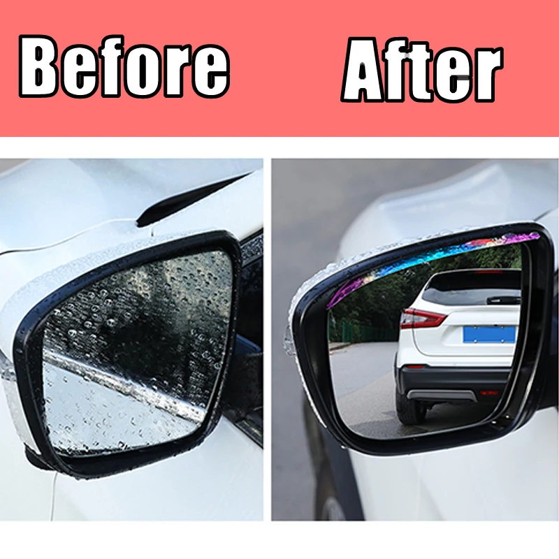 Universal Car Rearview Mirror Rain Eyebrows Rainproof Auto Rear View Side Rain Shield Snow Guard Protector PVC Hot Sale