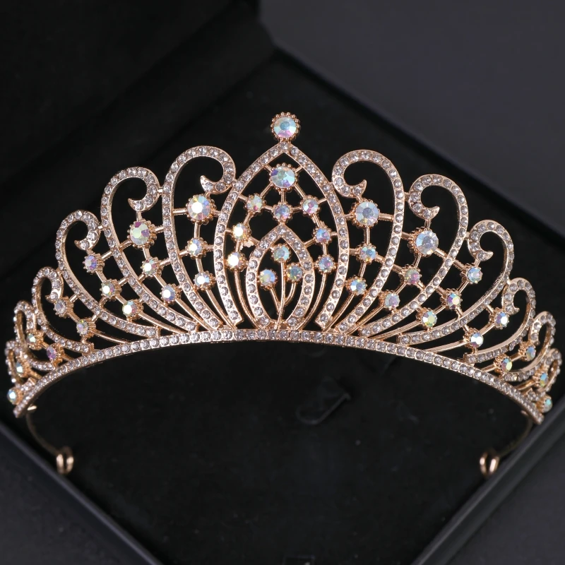 Rhinestone Crown Tiara Party Princess Tiaras And Crowns Bridal Wedding Hair Accessories Jewelry Headpiece Crown Gifts